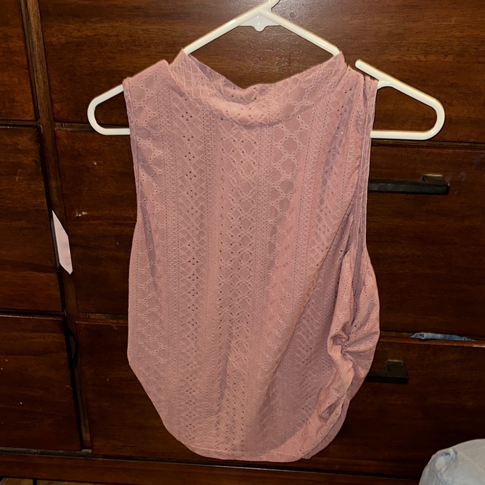 SHEIN Pink Sleeveless Muscle Tee